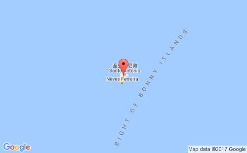 普林西比岛港口地图